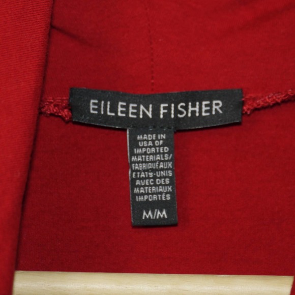 Eileen Fisher Red Turtle Neck Sweater Size M - Picture 5 of 8